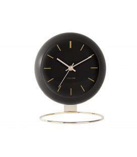 Horloge XL Globe Noir Karlsson H.24,5cm 2
