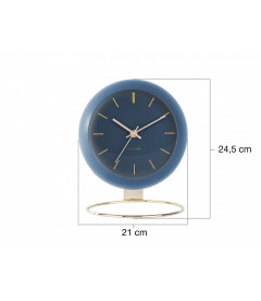 Horloge XL Globe Bleue Karlsson H.24,5cm