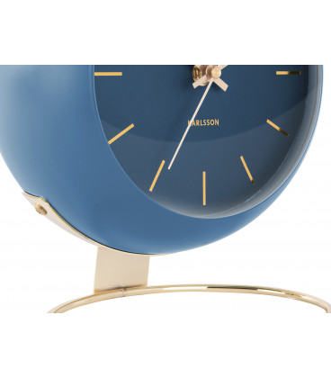 Horloge XL Globe Bleue Karlsson H.24,5cm