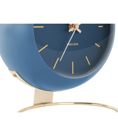 Horloge XL Globe Bleue Karlsson H.24,5cm
