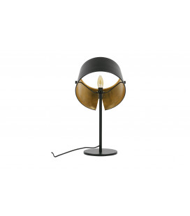 Lampe Pien Noir 53 cm avec Abat-Jour Noir/Laiton
