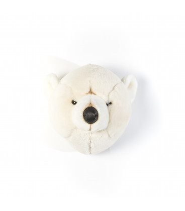 Trophée Peluche Ours Blanc Basile Wild & Soft