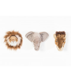 Coffret Safari de 3 mini-têtes Wild & Soft