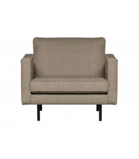 Fauteuil Rodéo Look Beige Marron