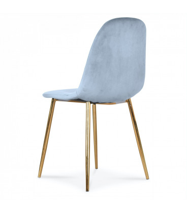 Lot de 2 Chaises Josef Gulde Velours Cobalt