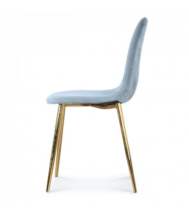 Lot de 2 Chaises Josef Gulde Velours Cobalt