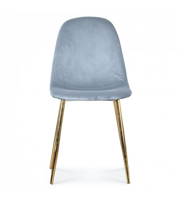 Lot de 2 Chaises Josef Gulde Velours Cobalt