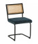 Chaise Danny Cannage Bleu Pétrole