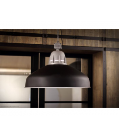 Suspension Torr XL Noir et Gris Ø68cm