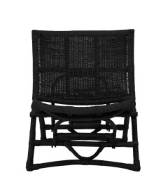 Fauteuil Baz Noir Rotin