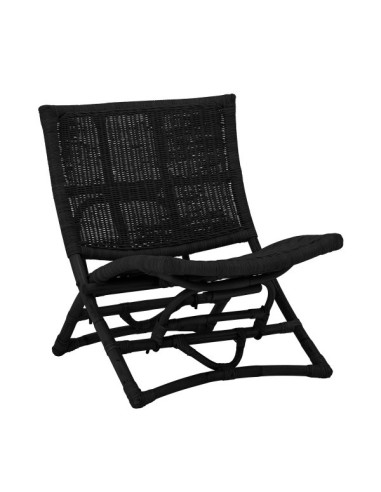 Fauteuil Baz Noir Rotin