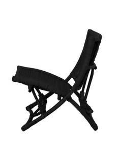 Fauteuil Baz Noir Rotin 2