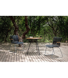 Chaise Accoudoirs Bambou Click Noir Chaise Accoudoirs Bambou Click Noir