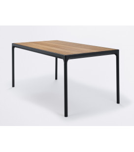 Table Four Noir Bambou 160cm Outdoor