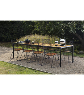 Table Four Noir Bambou 270cm Outdoor