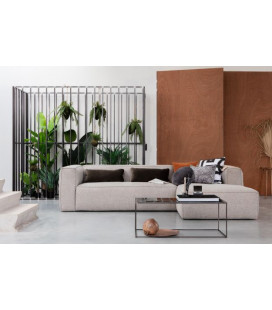 Canapé d'Angle Droit Bean en Tissu Gris ClairWOOOD by De Eekhoorn 2