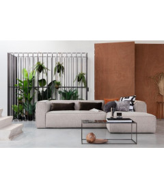 Canapé d'Angle Droit Bean en Tissu Gris ClairWOOOD by De Eekhoorn Canapé d'Angle Droit Bean en Tissu Gris ClairWOOOD by De Eekhoorn