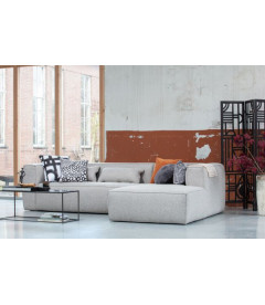 Canapé d'Angle Droit Bean en Tissu Gris ClairWOOOD by De Eekhoorn Canapé d'Angle Droit Bean en Tissu Gris ClairWOOOD by De Eekhoorn