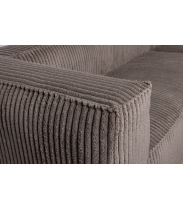 Canapé d'Angle Droit Bean Côtelé MarronWOOOD by De Eekhoorn