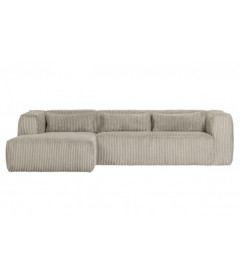 Canapé d'Angle Gauche Bean Côtelé NaturelWOOOD by De Eekhoorn Canapé d'Angle Gauche Bean Côtelé NaturelWOOOD by De Eekhoorn