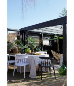 Chaise Bliss Noir OutdoorWOOOD by De Eekhoorn Chaise Bliss Noir OutdoorWOOOD by De Eekhoorn