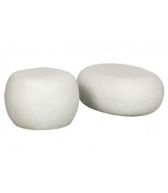 Table Basse Pebble Blanc 65cm OutdoorWOOOD by De Eekhoorn Table Basse Pebble Blanc 65cm OutdoorWOOOD by De Eekhoorn