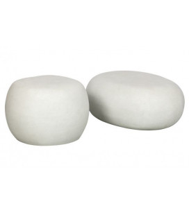 Table Basse Pebble Blanc 50cm Outdoor