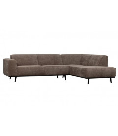 Canapé d'Angle Droit Statement Côtelé TaupeWOOOD by De Eekhoorn Canapé d'Angle Droit Statement Côtelé TaupeWOOOD by De Eekhoorn