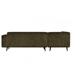 Canapé d'Angle Gauche Statement Côtelé Vert ChaudWOOOD by De Eekhoorn Canapé d'Angle Gauche Statement Côtelé Vert ChaudWOOOD by De Eekhoorn