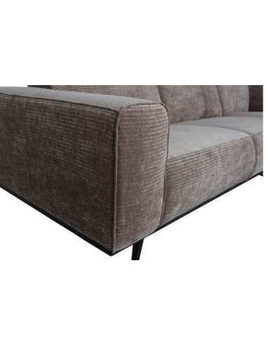 Canapé Statement XL 4 Places 372cm Côtelé TaupeWOOOD by De Eekhoorn