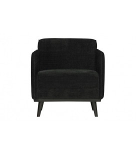 Fauteuil Statement Côtelé Anthracite