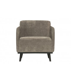 Fauteuil Statement Côtelé Gris ClairWOOOD by De Eekhoorn Fauteuil Statement Côtelé Gris ClairWOOOD by De Eekhoorn