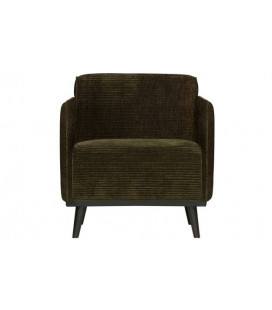 Fauteuil Statement Côtelé Vert ChaudWOOOD by De Eekhoorn