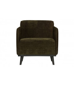 Fauteuil Statement Côtelé Vert ChaudWOOOD by De Eekhoorn Fauteuil Statement Côtelé Vert ChaudWOOOD by De Eekhoorn