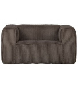 Fauteuil Bean Côtelé Marron