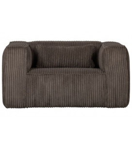 Fauteuil Bean Côtelé Marron