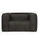 Fauteuil Bean Cuir Recyclé Noir