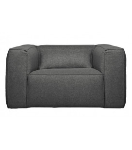 Fauteuil Bean Tissu Gris Moyen