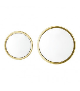 Lot de 2 Miroirs Sorcière Kawar Gold