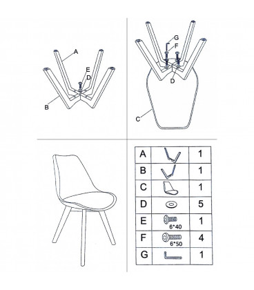 Chaise Copenhague Café au Lait + Coussin