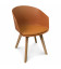 Chaise Scandinave Caramel + Coussin