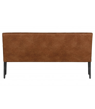 Banc Simon Cognac Cuir RecycléWOOOD by De Eekhoorn