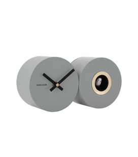 Horloge Duo Coucou Karlsson Gris