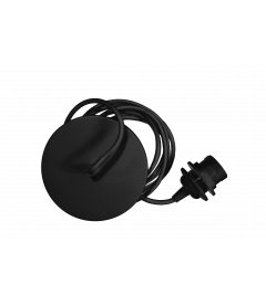 Suspension Libellule Bambou Ø75cm et Câble Rosette Noir