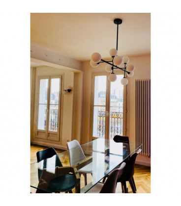 Suspension 10 Globes Edmond Dorée