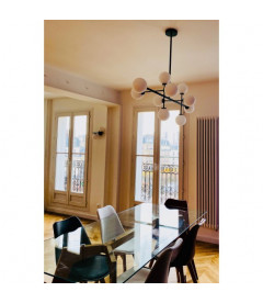 Suspension 10 Globes Edmond Dorée