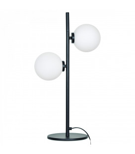 Lampe 2 Globes Edmond Noire