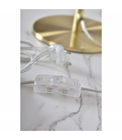 Lampe 2 Globes Edmond Dorée Lampe 2 Globes Edmond Dorée