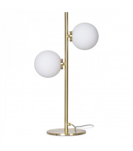 Lampe 2 Globes Edmond Dorée