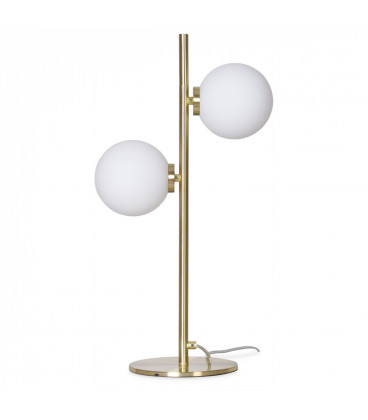 Lampe 2 Globes Edmond Dorée